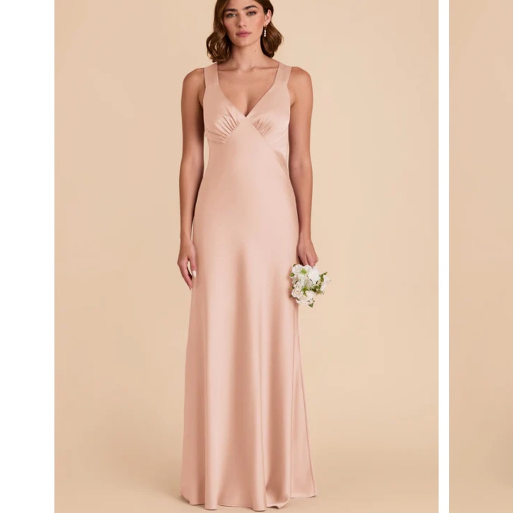 Birdy Grey Veronica Dress - Matte Satin Rose Gold